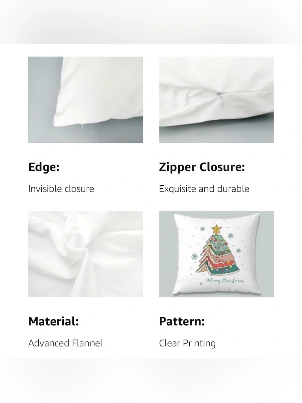 Just a Girl Who Loves Christmas Pillow Covers Set of 2 18x18 🌲🧑‍🎄 - Picture 7 of 9